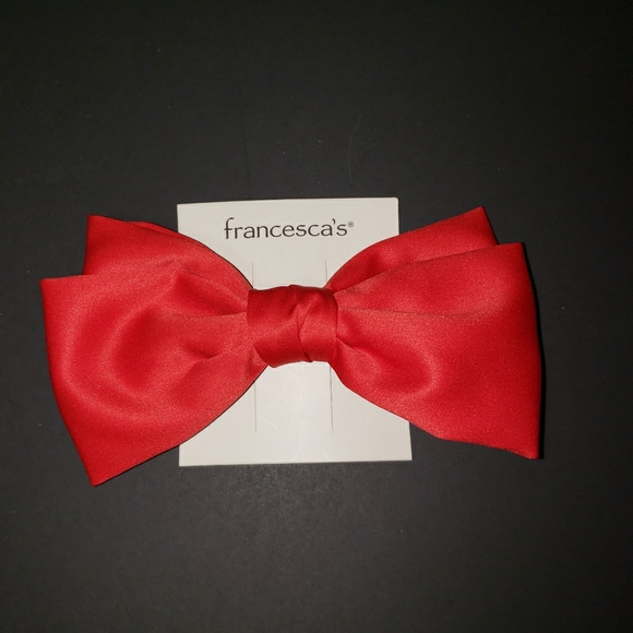 Francesca's Collection red hair bow - Picture 1 of 5
